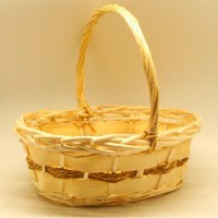Корзина малая овальная с ручкой 